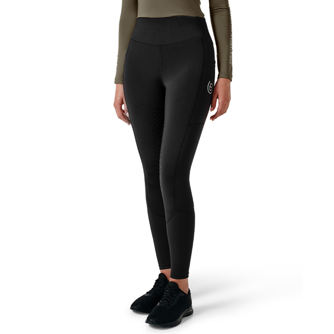 Riding Tights ES Dressage Movement Full Grip All Black