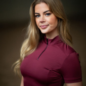 Training Top ES UV Protection Short Sleeve Bordeaux Training Top ES UV Protection Short Sleeve Bordeaux