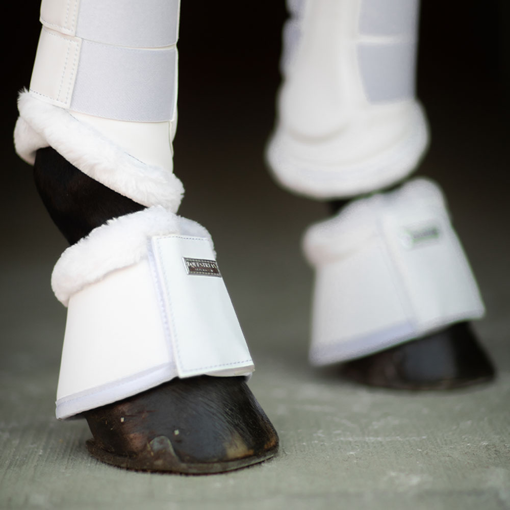 Bell Bots ES Faux Fur White Silver