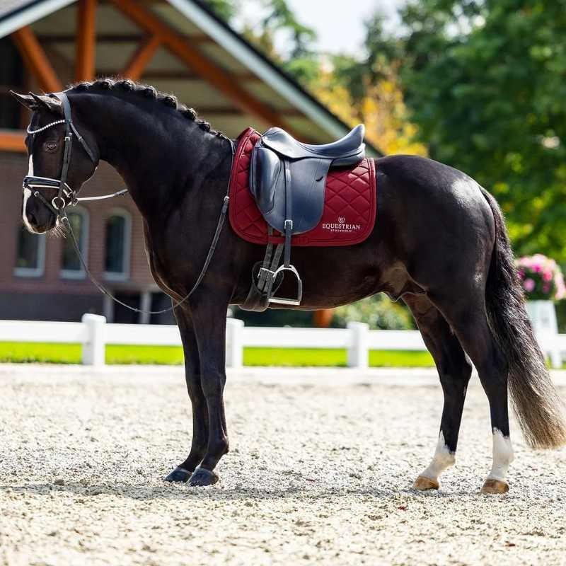 Dressage Saddle Pad ES Line Bordeaux