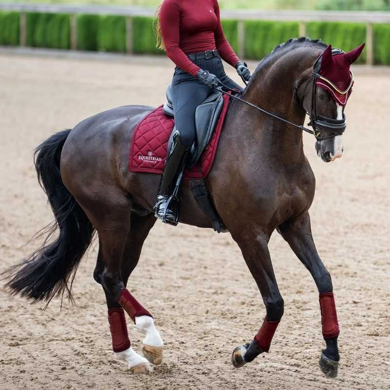 Dressage Saddle Pad ES Line Bordeaux