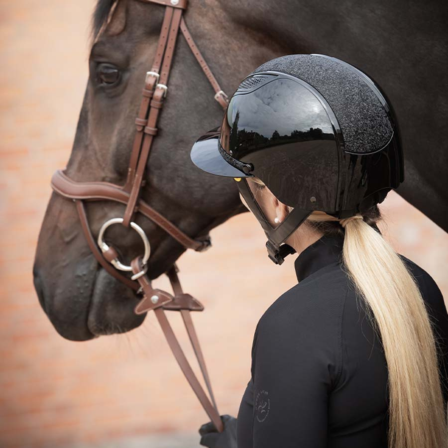 Riding Helmet MIPS Amelia Wide Peak Black