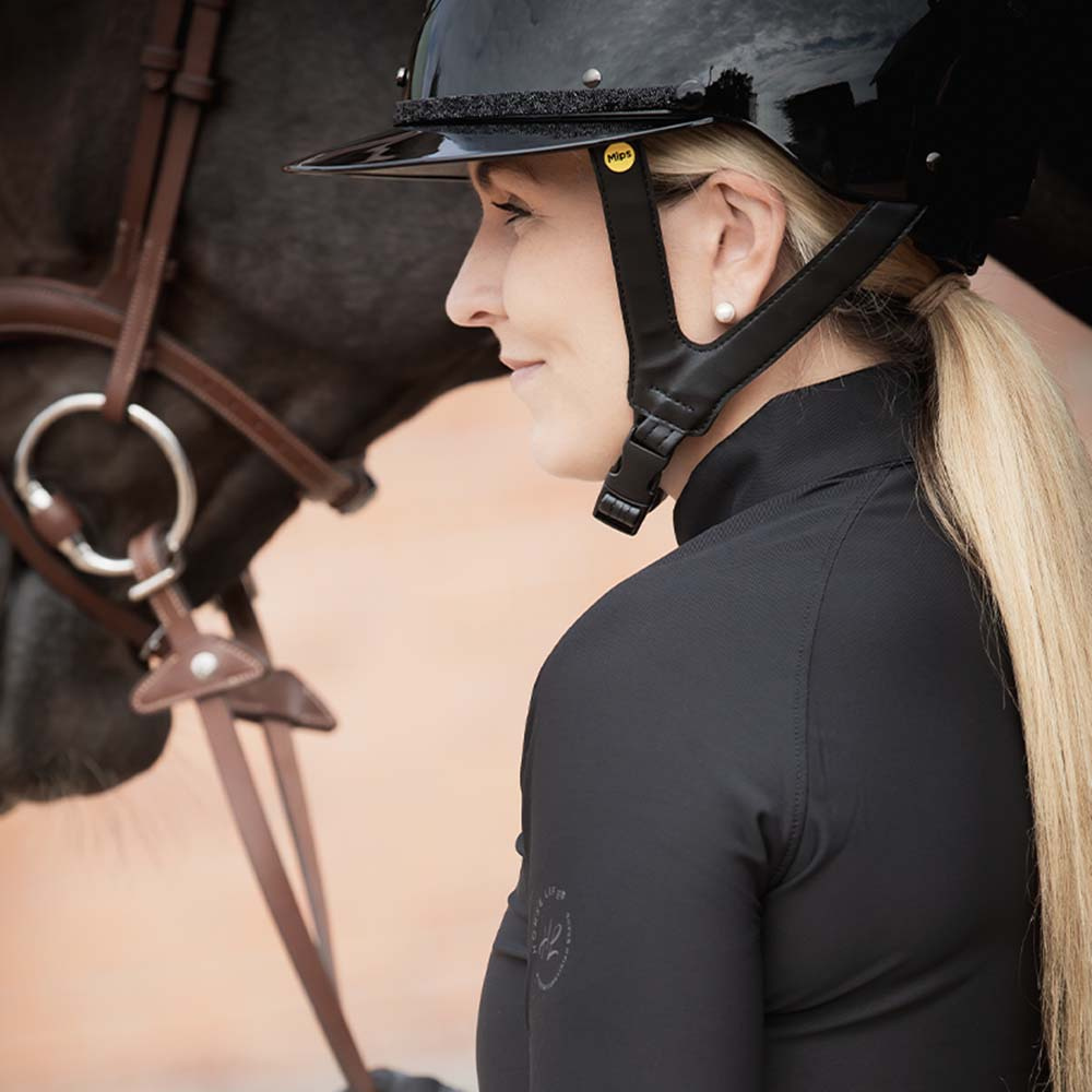 Riding Helmet MIPS Amelia Wide Peak Black