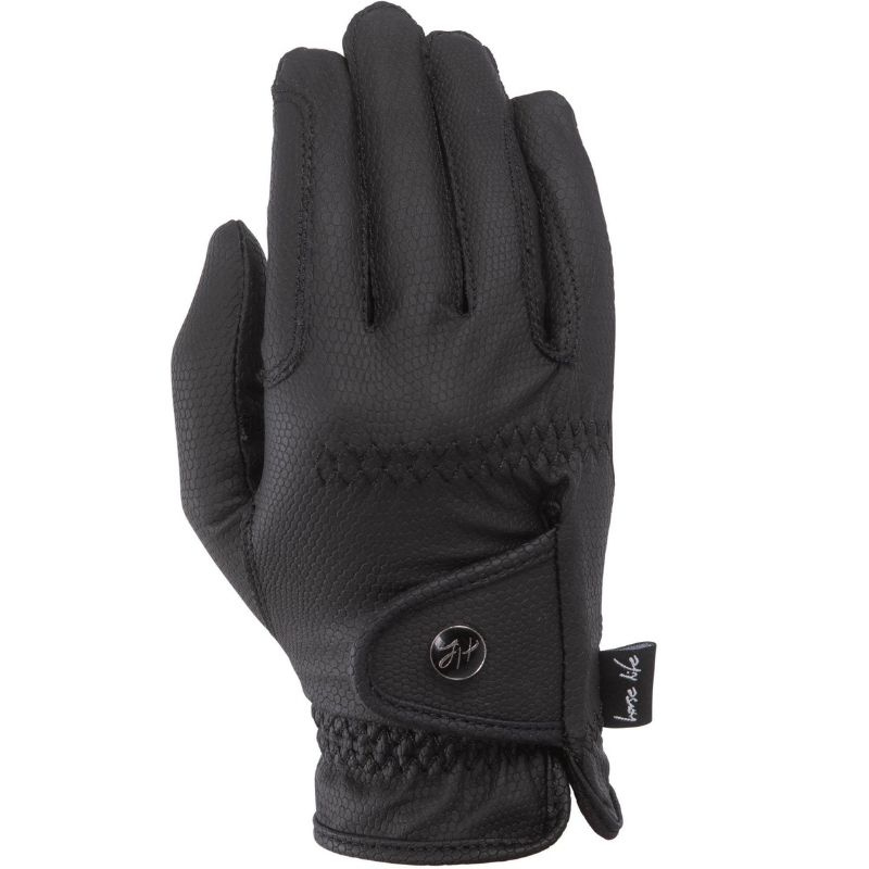 Riding Gloves Kids/Junior Flexible Grip Black