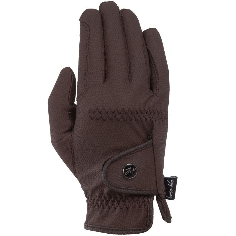 Riding Gloves Flexible Grip Brown