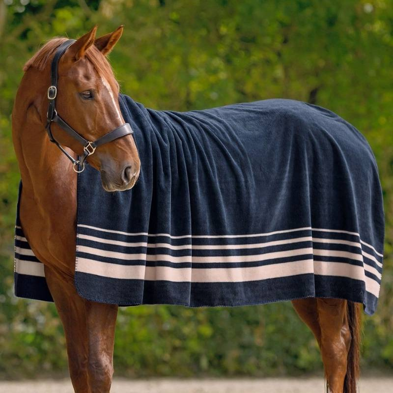Fleece Blanket Sölden Navy Blue