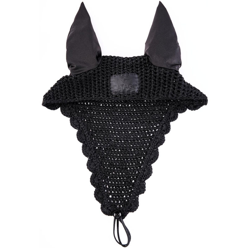 Long Ear Bonnet Deepcut Glitter Black