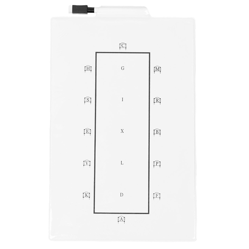 Dressage Practice Board Whiteboard White