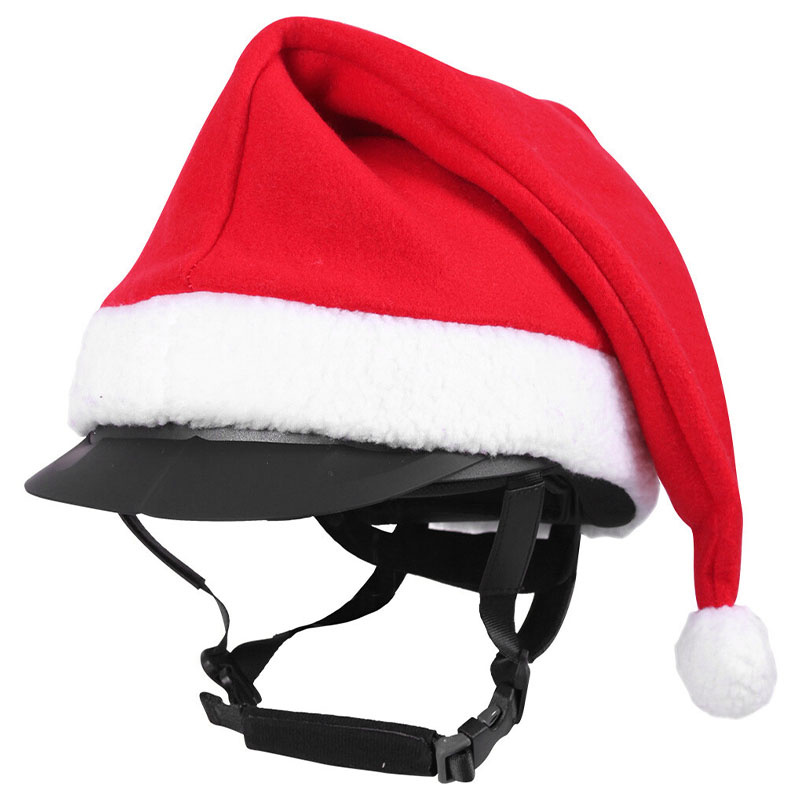 Helmet Cover Christmas Santa Hat Red/White