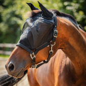 Halter with Fly Veil HG Black Halter with Fly Veil HG Black