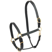 Leather Halter Robust Black Leather Halter Robust Black