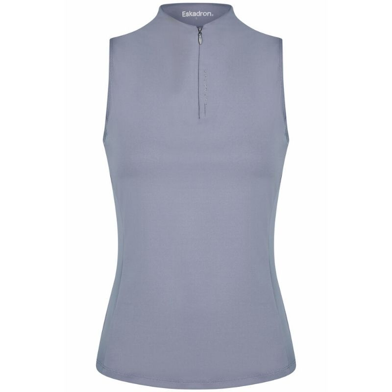 Riding Top Tank Half Zip Classic Sports Purple