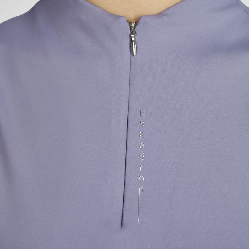 Riding Top Tank Half Zip Classic Sports Purple