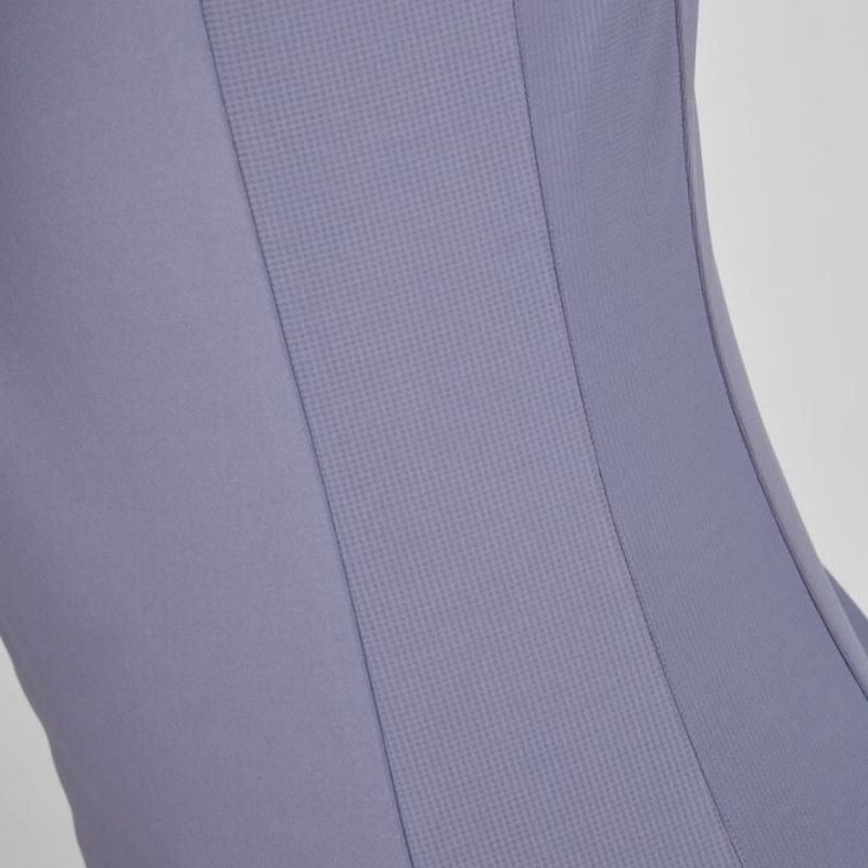 Riding Top Tank Half Zip Classic Sports Purple