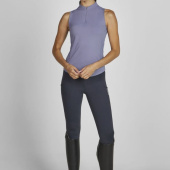 Riding Top Tank Half Zip Classic Sports Purple Riding Top Tank Half Zip Classic Sports Purple