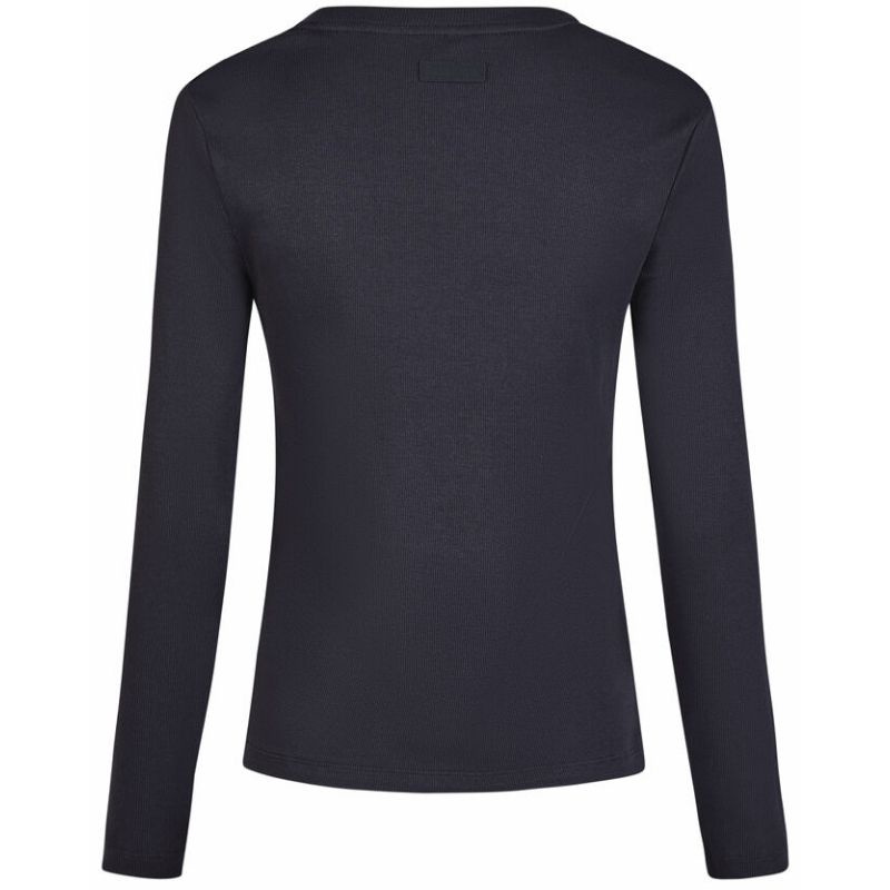 Top Rib Longsleeve Classic Sports Navy Blue