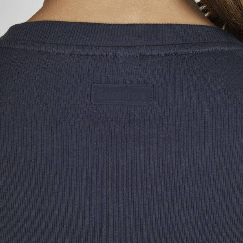 Top Rib Longsleeve Classic Sports Navy Blue