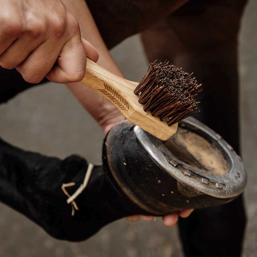 Hoof Pick with Brush Brown