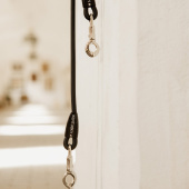 Tie Rope Box Lead & Cross Silicone Black Tie Rope Box Lead & Cross Silicone Black