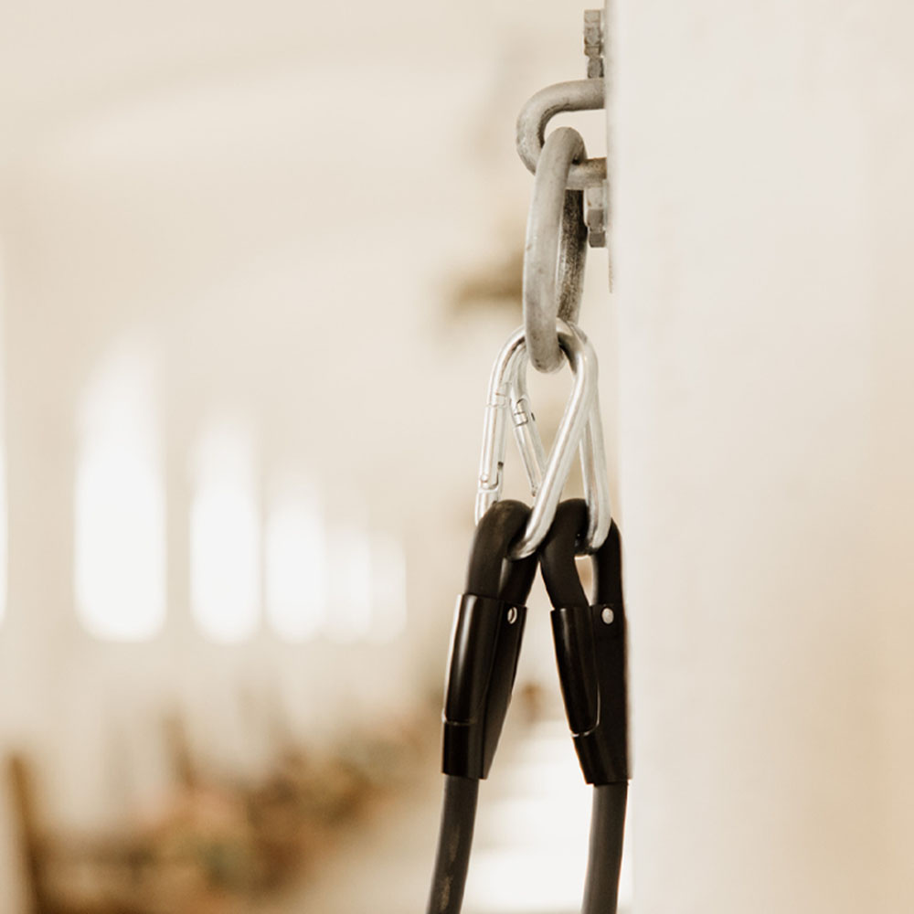 Tie Rope Box Lead & Cross Silicone Black