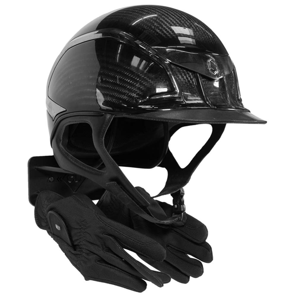 Helmet Holder Steel Hook Black