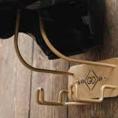 Helmet Holder Steel Hook Gold Helmet Holder Steel Hook Gold