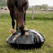 Hay Net Play & Haybag Slowfeeder Round Black Hay Net Play & Haybag Slowfeeder Round Black