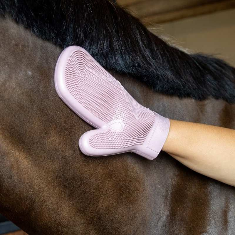 Grooming Glove Rubber Pink