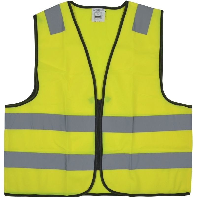 Reflective Vest HS Zipper Yellow