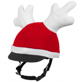 Helmet Cover Christmas Reindeer Horn Red/White