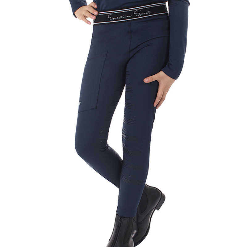 Riding Tights Kids/Junior Eden Helskodda Navy Blue