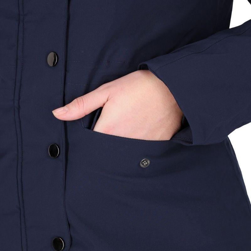 Riding Parka Linde Waterproof Navy Blue