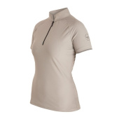 Riding Shirt Mika Short Sleeve Taupe Riding Shirt Mika Short Sleeve Taupe