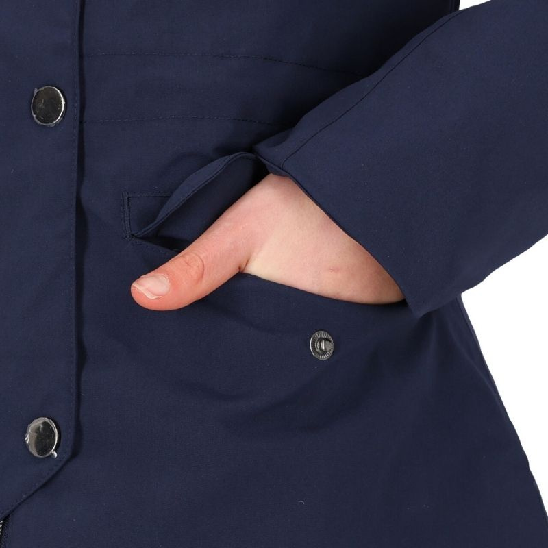 Riding Parka Kids/Junior Linde Waterproof Navy Blue