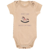 Short-sleeved bodysuit Bobby Beige Short-sleeved bodysuit Bobby Beige