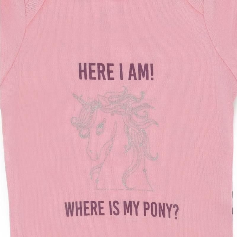 Short-sleeved bodysuit Bobby Light Pink