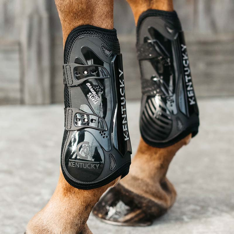 Tendon Boots Bamboo Shield Black