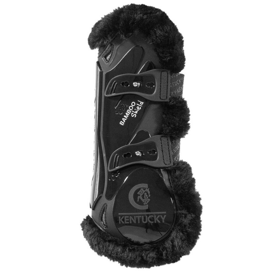 Tendon Boots Vegan Sheepskin Bamboo Elastic Black/Black