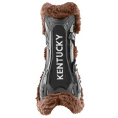 Tendon Boots Vegan Sheepskin Bamboo Elastic Black/Brown Tendon Boots Vegan Sheepskin Bamboo Elastic Black/Brown