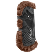 Tendon Boots Vegan Sheepskin Bamboo Elastic Black/Brown Tendon Boots Vegan Sheepskin Bamboo Elastic Black/Brown