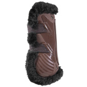 Tendon Boots Vegan Sheepskin Bamboo Elastic Brown/Black Tendon Boots Vegan Sheepskin Bamboo Elastic Brown/Black