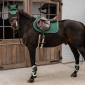 Tendon Boots Vegan Sheepskin Bamboo Elastic Dark Green Tendon Boots Vegan Sheepskin Bamboo Elastic Dark Green