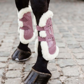 Tendon Boots Vegan Sheepskin Bamboo Elastic Old Pink Tendon Boots Vegan Sheepskin Bamboo Elastic Old Pink
