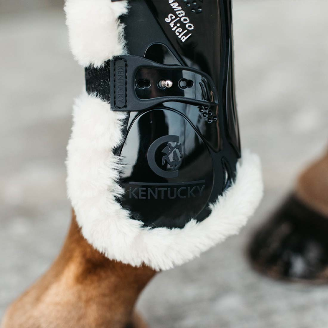 Tendon Boots Sheepskin Bamboo Shield Black