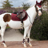 Tendon Boots Vegan Sheepskin Bamboo Elastic Bordeaux Tendon Boots Vegan Sheepskin Bamboo Elastic Bordeaux