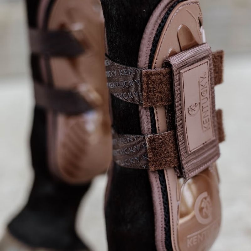 Tendon Boots Velcro Brown