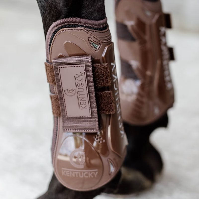 Tendon Boots Velcro Brown