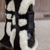 Tendon Boots Vegan Sheepskin Velcro Black Tendon Boots Vegan Sheepskin Velcro Black