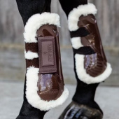 Tendon Boots Vegan Sheepskin Velcro Brown Tendon Boots Vegan Sheepskin Velcro Brown