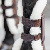 Tendon Boots Vegan Sheepskin Velcro Brown Tendon Boots Vegan Sheepskin Velcro Brown
